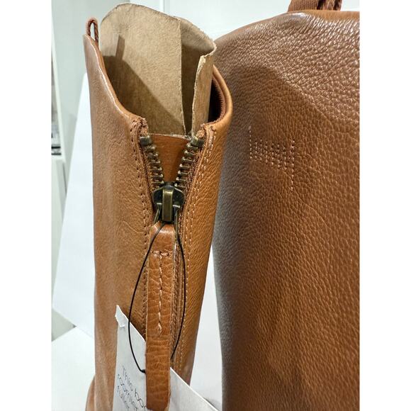 Franco Sarto Meyer Leather Knee High Boots Wide Calf Riding Minimalist Classic - Picture 4 of 14